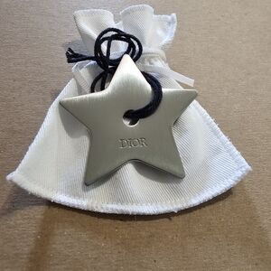 Dior Silver Star Charm With White Pouch